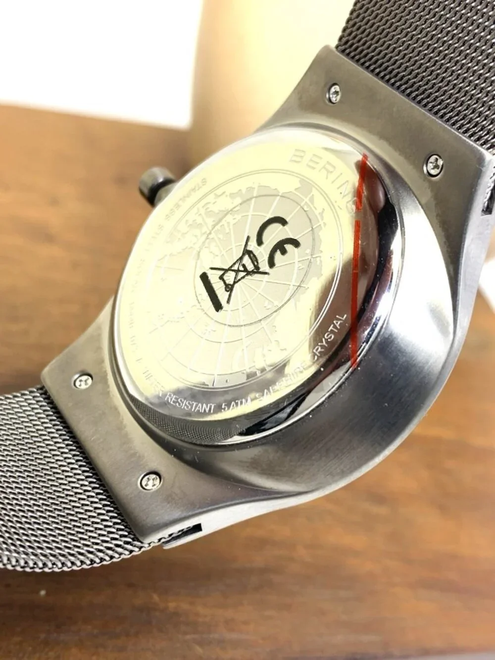 Bering Men's Watch 14440-073-A Solar Gray Dial Date Stainless Steel 40mm